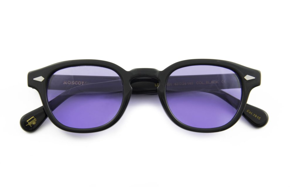 Moscot Lemtosh black con lenti viola